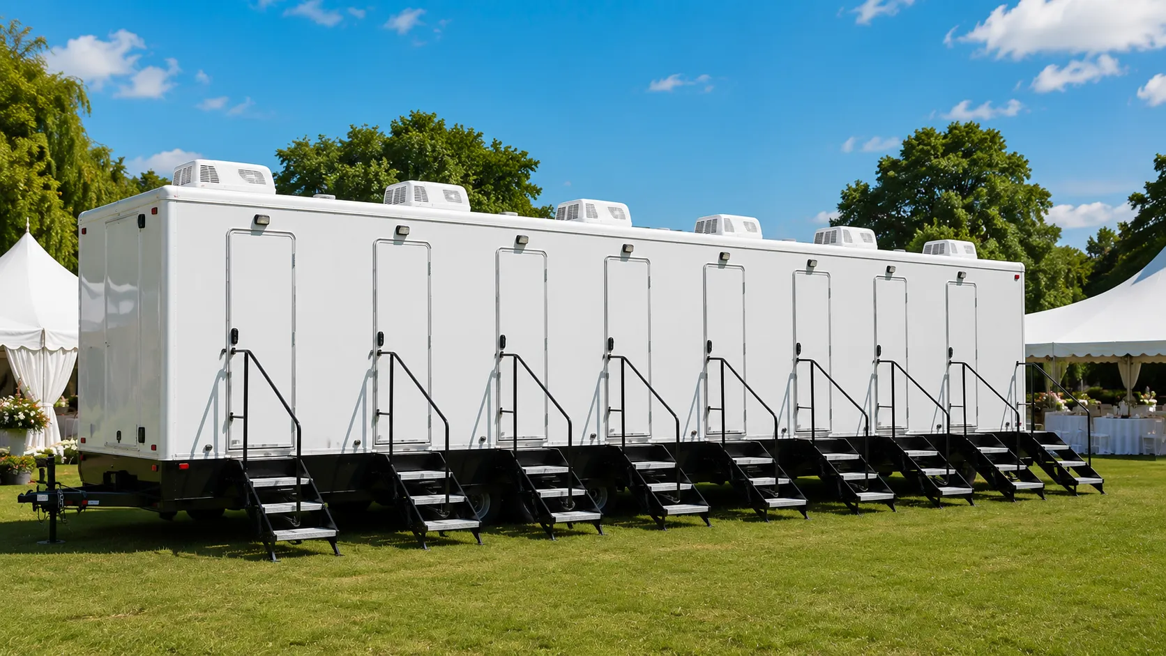 8 Stall Restroom Trailer in Coon Rapids, MN